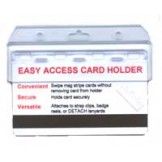 Rigid Frosted Half Card Holder - 100 pack